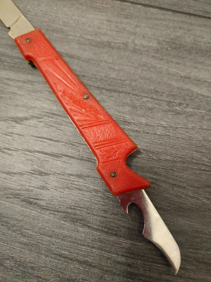 Navaja plegable de bolsillo original soviética vintage Vorma marcada URSS Foto 4 de 4