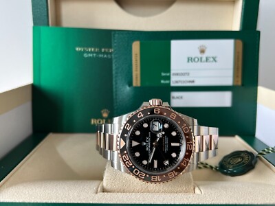 ROLEX GMT-MASTER II 18K ROSE GOLD & STAINLESS STEEL TWO-TONE