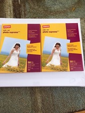 Two Pack Of Staples Photo Supreme Paper Matte 8.5x11 50 LB
