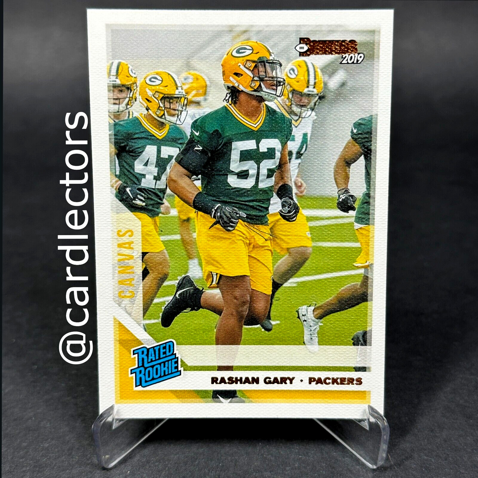 2019 Panini Donruss RASHAN GARY #345 Rated Rookie Canvas Parallel SP PACKERS
