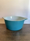 Vintage Pyrex Cinderella 474-B 1.5 Quart Turquoise Blue Casserole Dish