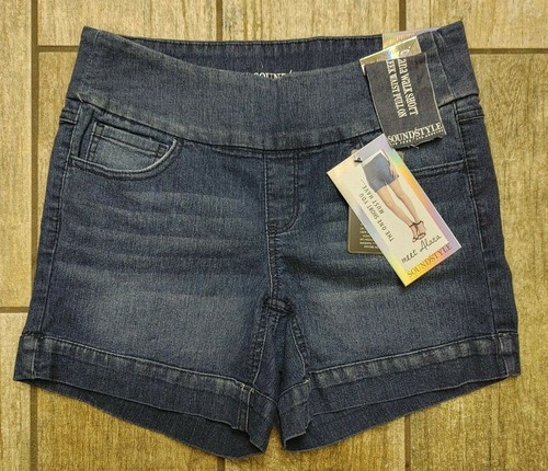 Pull-on stretchy Jeans Walking shorts 