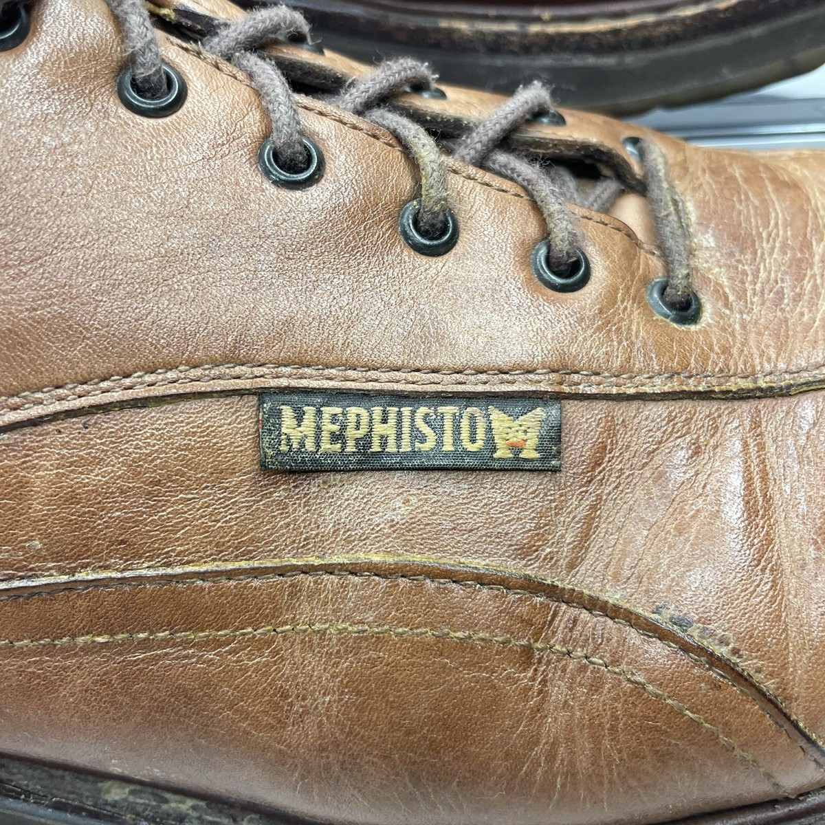 Mephisto Abel Goodyear Welt Oxford Brown Leather Lace-Up Men’s Size 11 Mephisto Air Relax Goodyear Welt Brown Genuine Leather Shoes  main image 4