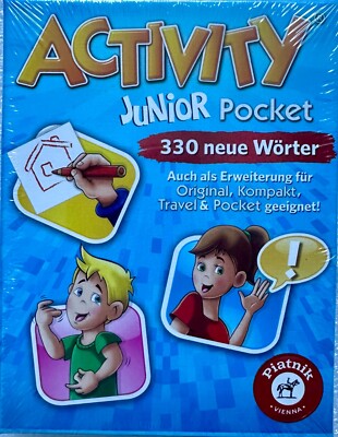 Activity Junior Pocket Piatnik Family Game Card Game Party Game Word Game
