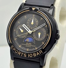 Seiko Alba Sports Moon-Phase V33F-7040 Vintage Men  s Watch