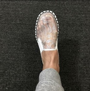 transparent loafers