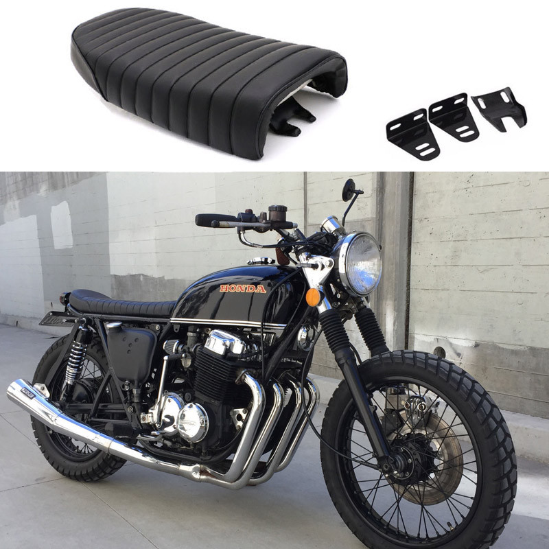 Motorcycle Flat & Hump Cafe Racer Vintage Seat Fit For Honda CM400