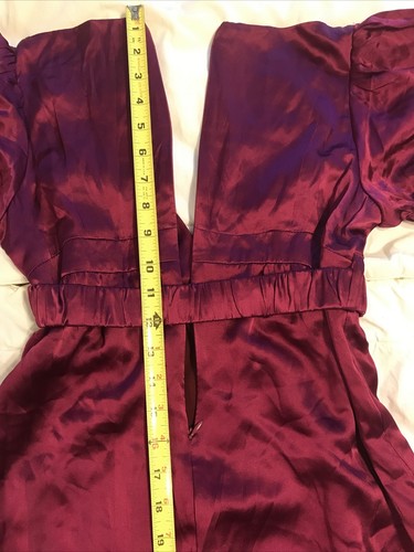 New Vintage VOOM By JOY HAN Sexy Silk Short Dress Butterfly Belt Made USA Sz S - Picture 12 of 12