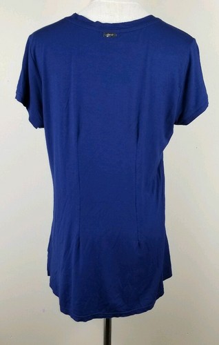 T-shirt JOFIT V scollo, donna taglia small S, blu, maniche corte, elasticizzata, golf, NUOVA - Foto 2 di 11