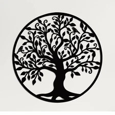 DEKADRON Metal Wall Art - Tree of Life - Family Tree Metal Wall Decor Home Of...