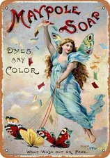 METAL SIGN - 1898 Maypole Soap -- Vintage Look