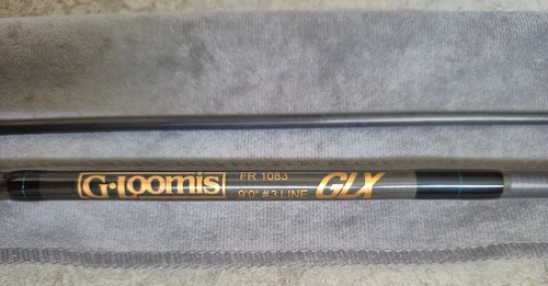 G.Loomis GLX FR 1083 9'0" #3 Line Fly Fishing Pole 2-piece w/ Carry Case