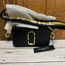 Marc Jacobs Snapshot Leather Crossbody - New Black Multi