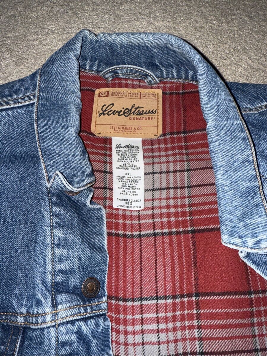 Levi Strauss Signature Denim Trucker Jacket Men Size XXL Levi Strauss Signature Denim Trucker Jacket Men Size XXL