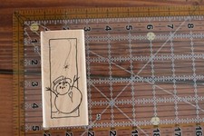 STAMPENDOUS JOLLY SNOWMAN Snowflake Falling Winter O
