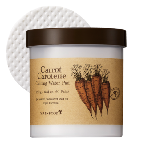 [SKINFOOD] Carrot Carotene Calming Water Pad 60ea
