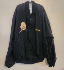 Vintage Bomber Jacket Size XL Mint Condition Button Down USA Made Southwest Dog