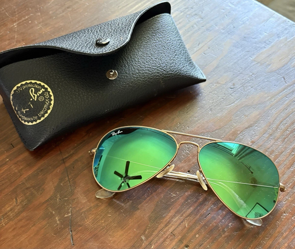 Ray-Ban Gold Aviator Sunglasses for Men for sale | eBay