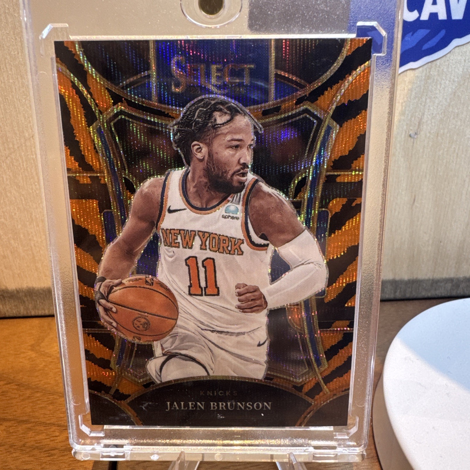 2023-24 Panini Select - Mezzanine Level Jalen Brunson #394 Tiger Stripes Prizm