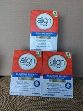 3 New Align Probiotic Bloating Relief  Food Digestion - 28 Caps Exp. 04/08/26 