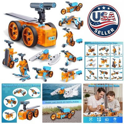 Transforming 25-in-1 Solar Robot Kit - Perfect STEM Learning Gift for Kids