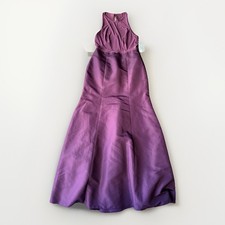 Alfred Sung Aubergine Formal Long Dress Size 6 NWT Purple Fit & Flare Gown D737