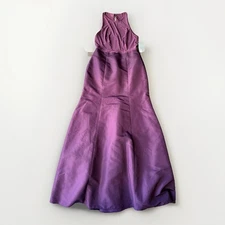 Alfred Sung Aubergine Formal Long Dress Size 6 NWT Purple Fit & Flare Gown D737