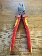KNIPEX Electrician's High Leverage Pliers 1000 V 9 1/4" free shipping pre owned 
