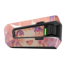 For Cardo Packtalk Edge Protection Sticker Decal Smiling Anime Girl