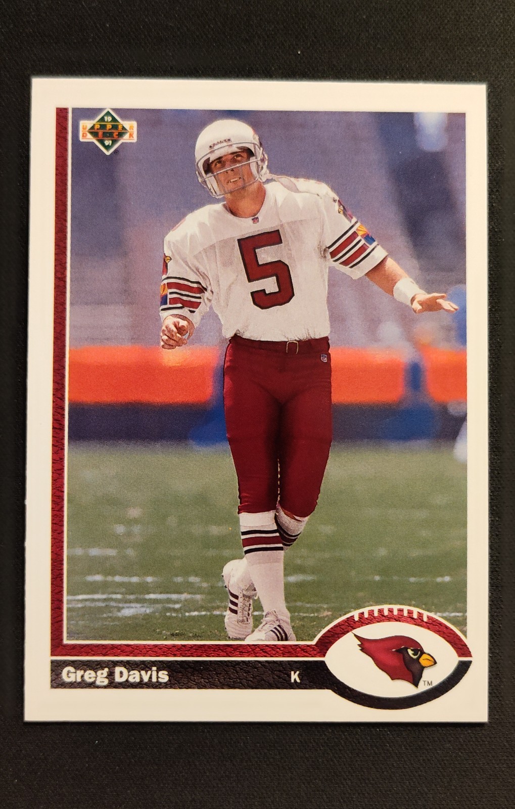 1991 Upper Deck - Greg Davis #591 (RC) Phoenix Cardinals 