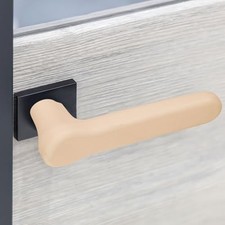 5.9 Inch Door Handle Cover Silicone Sleeve ProtectorPcs Cushion Cover 2 Beige
