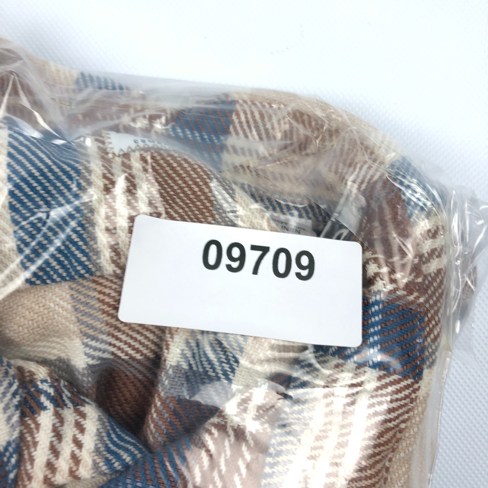 Atlantic Rancher Flannel Shirt Mens Small Cotton Linen Blend Bayman Plaid image 9