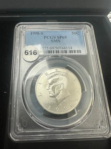 1998-S PCGS SP69 SMS Kennedy Half Dollar 50C