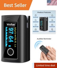 Fingertip Pulse Oximeter with Carry Bag Lanyard - Quick Health Check Device