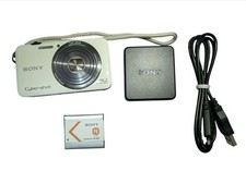 Sony Cyber-shot DSC-WX7 White Camera Used Excellent w/Battery Charger Japan