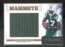 2012 Panini Playbook PLAXICO BURRESS #7 Mammoth Materials Green Patch /99 Jets