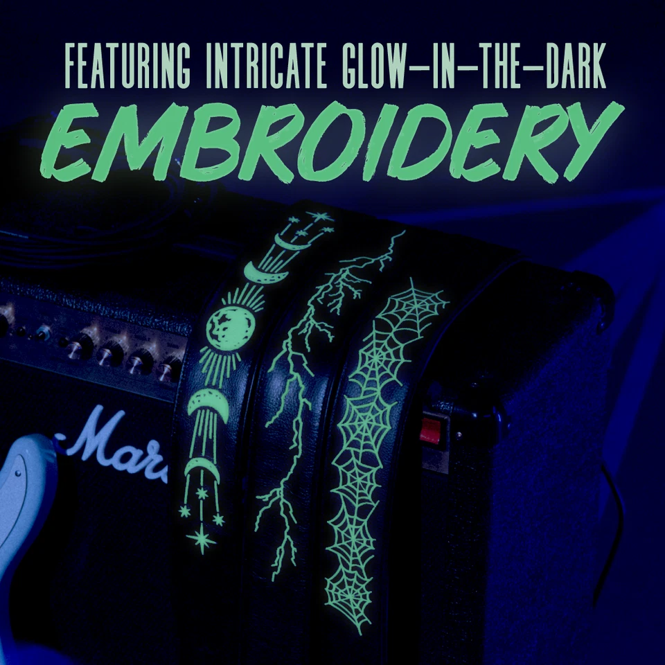 Correa de cuero genuino Levy's Leathers Night Life Series, rayo Foto 2 de 4