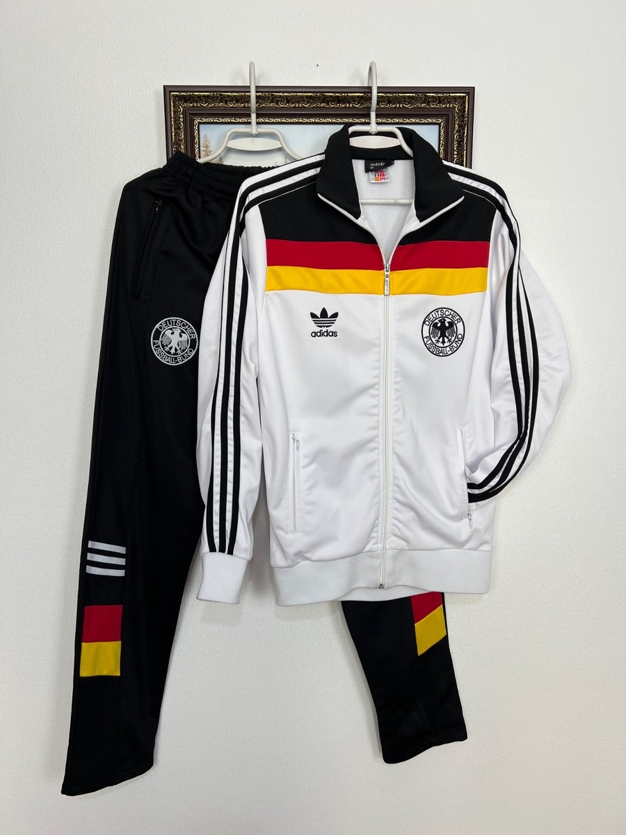 Vintage 90's Adidas Germany Football Set Soccer Suit Jacket Pants