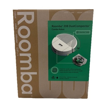iRobot Roomba 208 DustCompactor Combo Robot Vaccum and Mop, White
