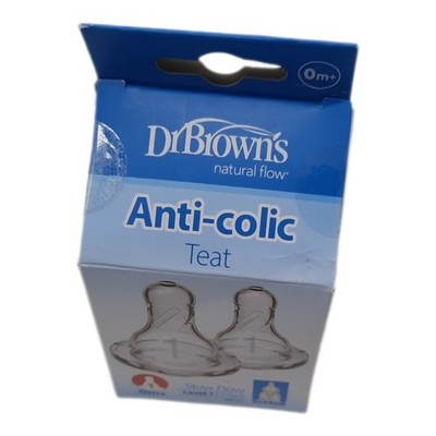 Dr.Brown 's Options   schmaler Sauger für Babyflaschen +0 meses durchsichtig