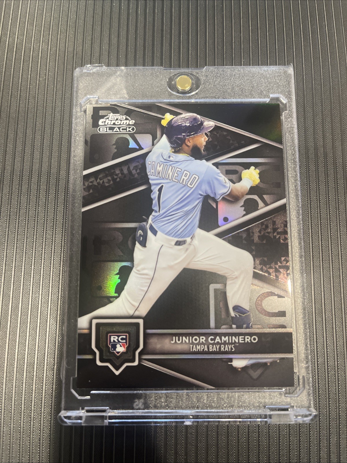 Topps Chrome Black Baseball 2024 Junior Caminero Rookie Variation #78 RC SP SSP