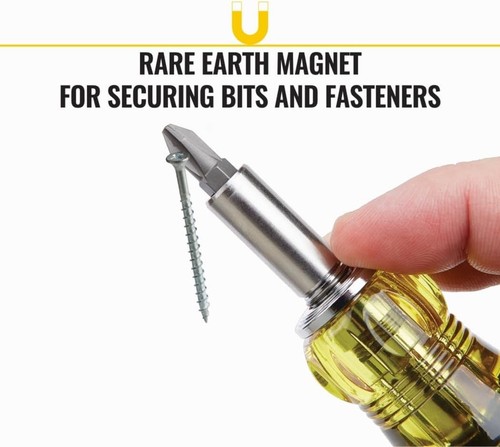 14 in 1 verstellbarer Multi-Bit Schraubendreher & Mutterndreher mit Schlagkraft - Bild 7 von 15