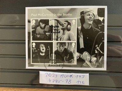 GB England 2021 Block 143 sheet MI 4775 - 4778 Paul McCartney used gestempelt