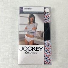 Jockey Elance Bikini 3-Pack 100 Combed Cotton Women  s Underwear New