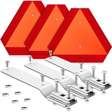 Yaocom 3 Sets Slow Moving Vehicle Sign Mounting Bracket 14 X 16 Inch Aluminum