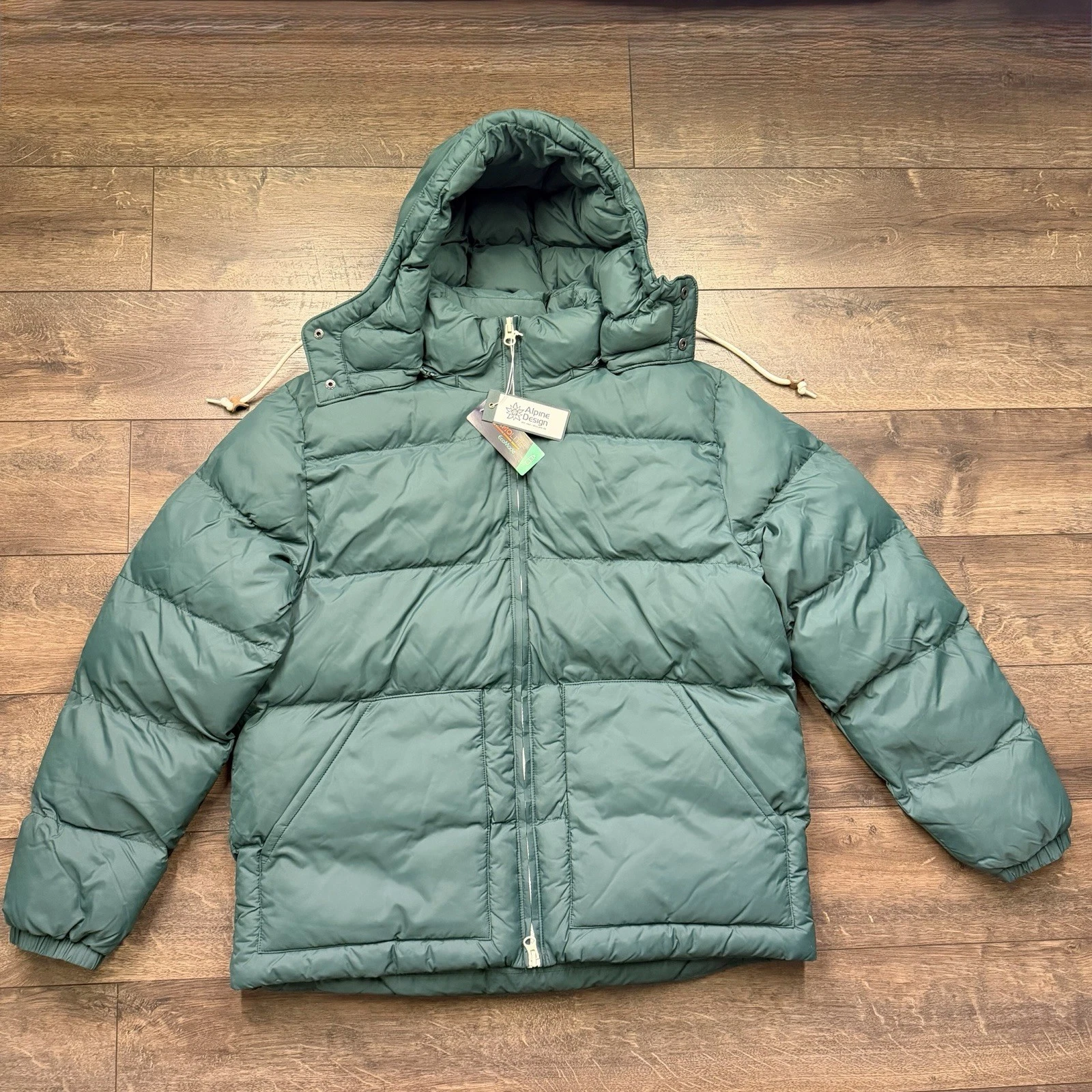 Alpine Design Men’s Large Puffer Jacket Forest Shadow MSRP $128 NWT