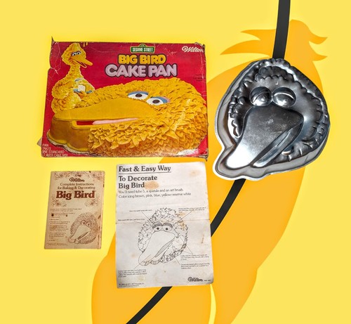 WILTON Cake Pan BIG BIRD Instructions Original Box 1971 1977 Bake Ware 11x13"
