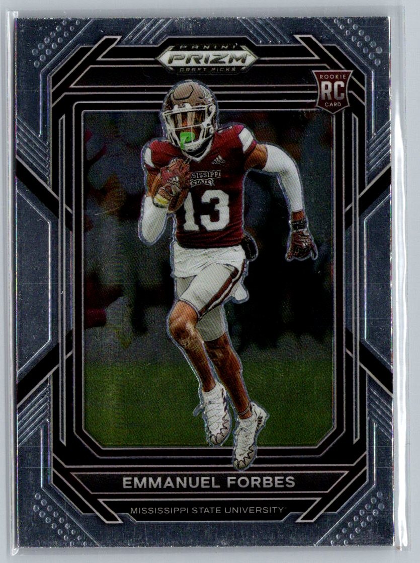 2023 Panini Prizm Draft Picks #180 Emmanuel Forbes Prizms Silver