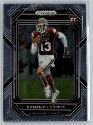 2023 Panini Prizm Draft Picks #180 Emmanuel Forbes Prizms Silver