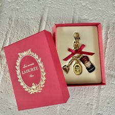 Portachiavi Laduree Paris nuovo con scatola autentico anello borsa macaron ciondolo